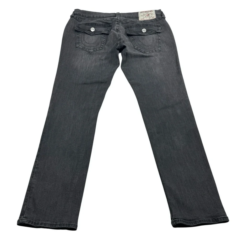 True Religion Rocco Relaxed Skinny‎ Jeans Flap Pockets Size 36 Style 106701